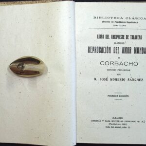 REPROBACIÓN DEL AMOR MUNDANO O CORBACHO