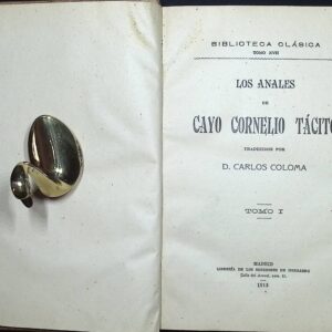 LOS ANALES DE CAYO CORNELIO TÁCITO