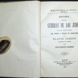 HISTORIA DE LAS GUERRAS DE LOS JUDÍOS Y DE LA DESTRUCCIÓN DEL TEMPLO Y CIUDAD DE JESRUSALÉN