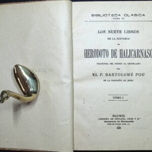 LOS NUEVE LIBROS DE LA HISTRIA DE HERODOTO DE HALICARNASO