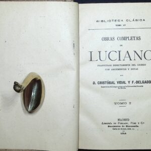 OBRAS COMPLETAS DE LUCIANO