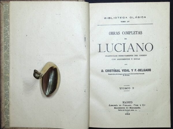 OBRAS COMPLETAS DE LUCIANO