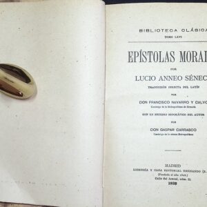 EPÍSTOLAS MORALES POR LUCIO ANNEO SÉNECA