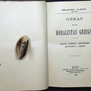 OBRAS DE LOS MORALISTAS GRIEGOS