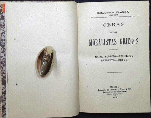 OBRAS DE LOS MORALISTAS GRIEGOS