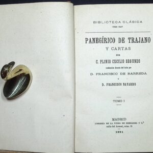 PANEGÍRICO DE TRAJANO Y CARTAS POR C. PLINIO CECILIO SEGUNDO