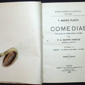 COMEDIAS DE T. MACCIO PLAUTO