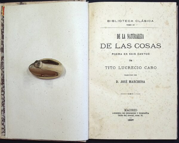 DE LA NATURALEZA DE LAS COSAS (POEMA EN SEIS CANTOS)