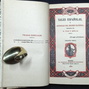SALES ESPAÑOLAS, O AGUDEZAS DEL INGENIO NACIONAL
