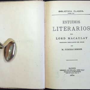 ESTUDIOS LITERARIOS POR LORD MACAULAY