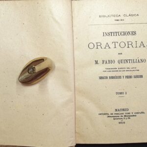 INSTITUCIONES ORATORIAS POR M. FABIO QUINTILIANO