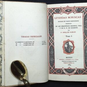 LEYENDAS MORISCAS -SACADAS DE VARIOS MANUSCRITOS-