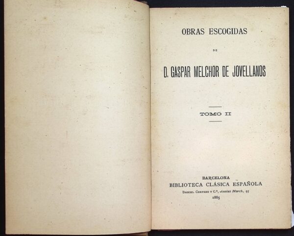 OBRAS ESCOGIDAS DE D. GASPAR MELCHOR DE JOVELLANOS - Imagen 2