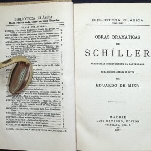 OBRAS DRAMÁTICAS DE SCHÍLLER