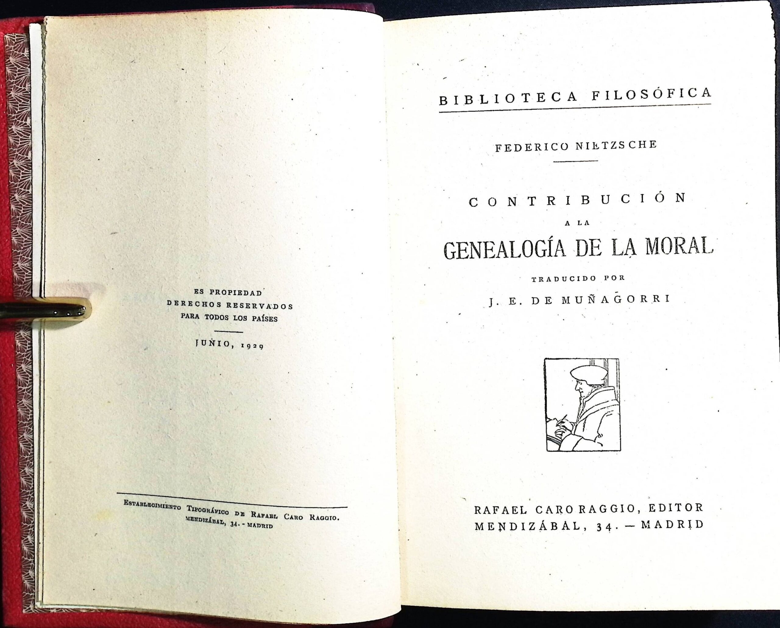 CONTRIBUCIÓN A LA GENEALOGÍA DE LA MORAL - Libro Antiguo Clásico