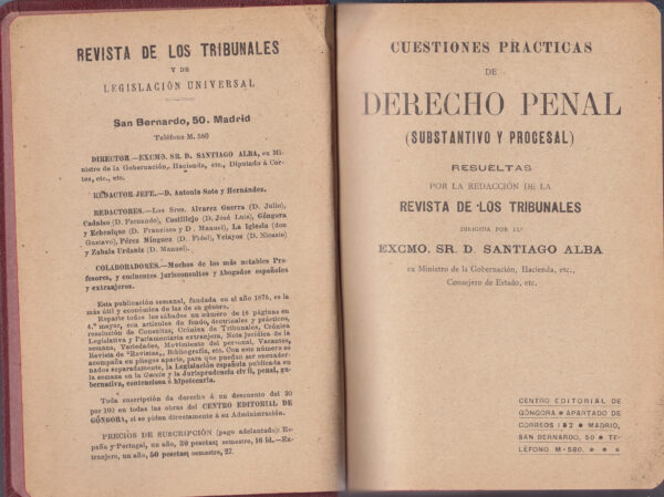 CUESTIONES PRACTICAS DE DERECHO PENAL (SUBTANTIVO Y PROCESAL)