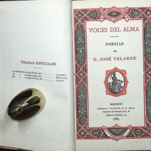 VOCES DEL ALMA  -POESÍAS DE D. JOSÉ VELARDE-