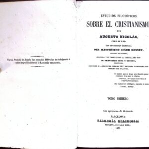 ESTUDIOS FILOSÓFICOS SOBRE EL CRISTIANISMO