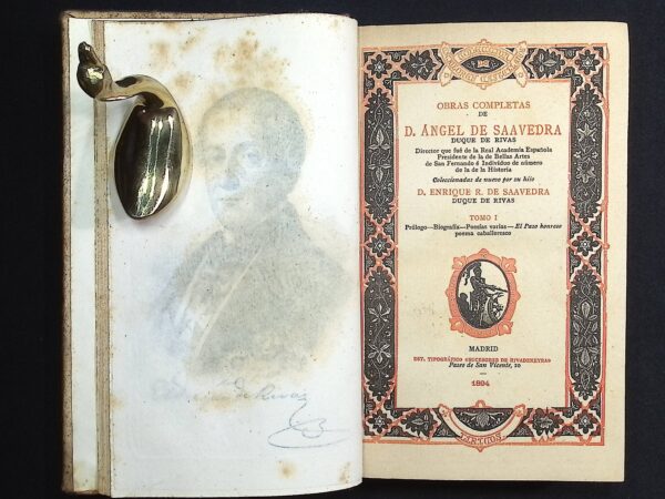 OBRAS COMPLETAS DE D. ÁNGEL DE SAAVEDRA - DUQUE DE RIVAS - - Imagen 2