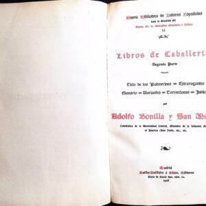 LIBROS DE CABALLERÍAS