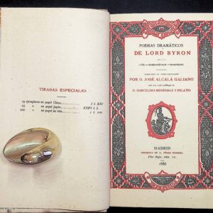 POEMAS DRAMÁTICOS DE LORD BYRON POR DON JOSÉ ALCALÁ GALIANO