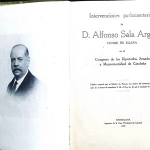 INTERVENCIONES PARLAMENTARIAS DE D. ALFONSO SALA ARGEMÍ