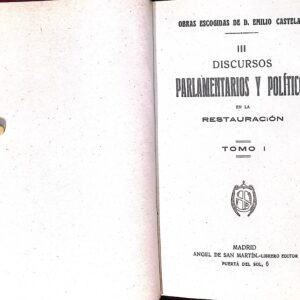 DISCURSOS PARLAMENTARIOS Y POLÍTICOS