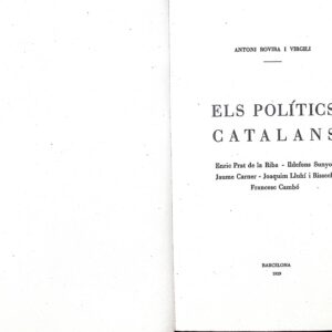 ELS POLÍTICS CATALANS