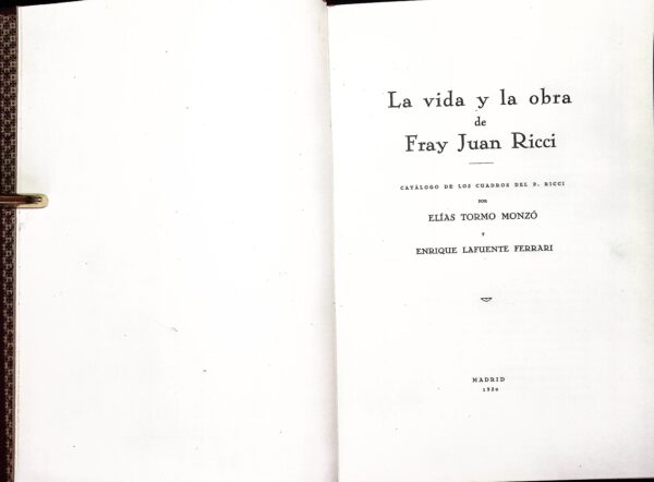 LA VIDA Y LA OBRA DE FRAY JUAN RICCI