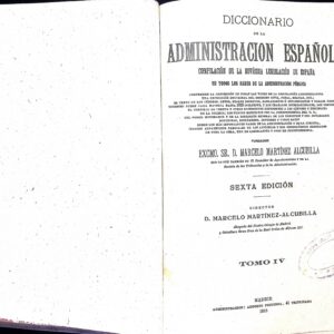 DICCIONARIO DE LA ADMINISTRACIÓN ESPAÑOLA