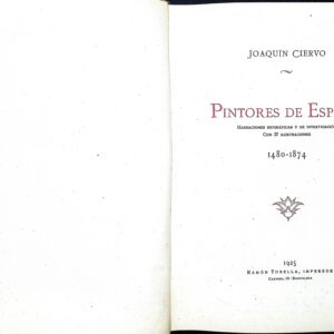 PINTORES DE ESPAÑA 1480-1874