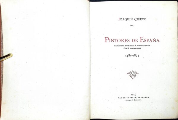 PINTORES DE ESPAÑA 1480-1874