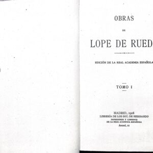 OBRAS DE LOPE DE RUEDA (DOS COLLOQUIOS PASTORILES)