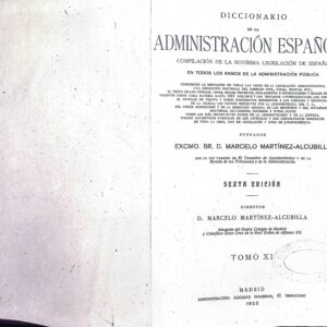 DICCIONARIO DE LA ADMINISTRACIÓN ESPAÑOLA