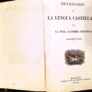 DICCIONARIO DE LA LENGUA CASTELLANA