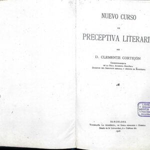 NUEVO CURSO DE PRECEPTIVA LITERARIA