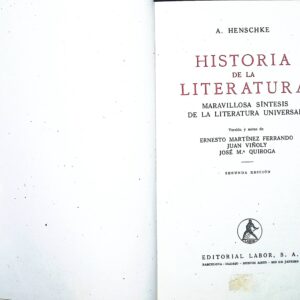HISTORIA DE LA LITERATURA