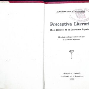 PRECEPTIVA LITERARIA