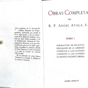OBRAS COMPLETAS DEL R. P. ÁNGEL AYALA, S.L.