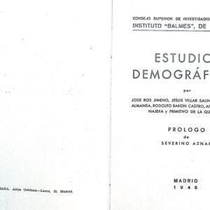ESTUDIOS DEMOGRÁFICOS