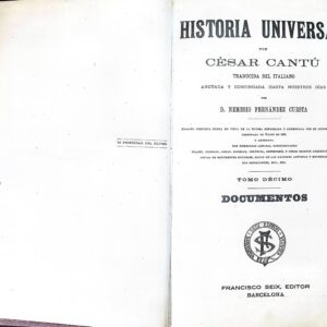 HISTORIA UNIVERSAL POR CÉSAR CANTÚ