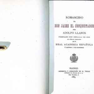 ROMANCERO DE DON JAIME EL CONQUISTADR