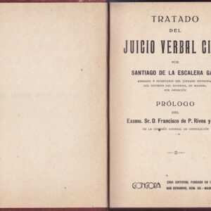 TRATADO DEL JUICIO VERBAL CIVIL