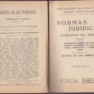 NORMAS JURÍDICAS LEGISLACIÓN DE TRABAJO