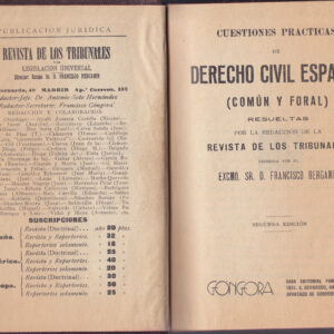 CUESTIONES PRACTICAS DE DERECHO CIVIL ESPAÑOL - COMÚN Y FORAL -