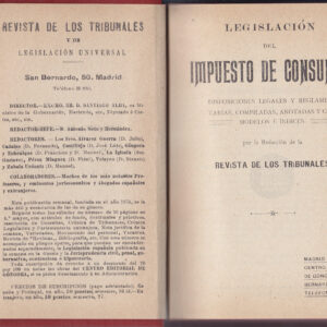 LEGISLACIÓN DEL IMPUESTO DE CONSUMOS