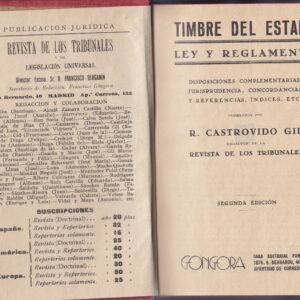 TIMBRE DEL ESTADO LEY Y REGLAMENTO