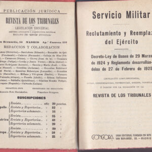 SERVICIO MILITAR - RECLUTAMIENTO Y REEMPLAZO DEL EJÉRCITO -