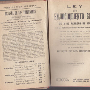 LEY DE ENJUICIAMIENTO CIVIL