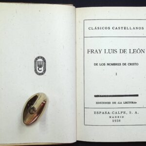 FRAY LUIS DE LEÓN - DE LOS NOMBRES DE CRISTO -